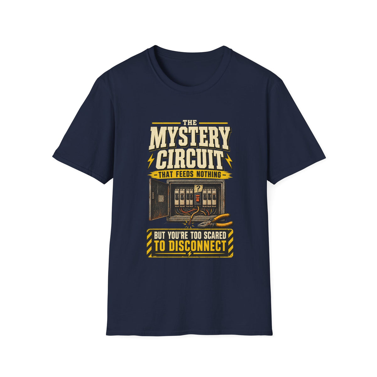 Mystery Circuit T-Shirt — "The Mystery Circuit That Feeds Nothing" Retro Arcade Tee