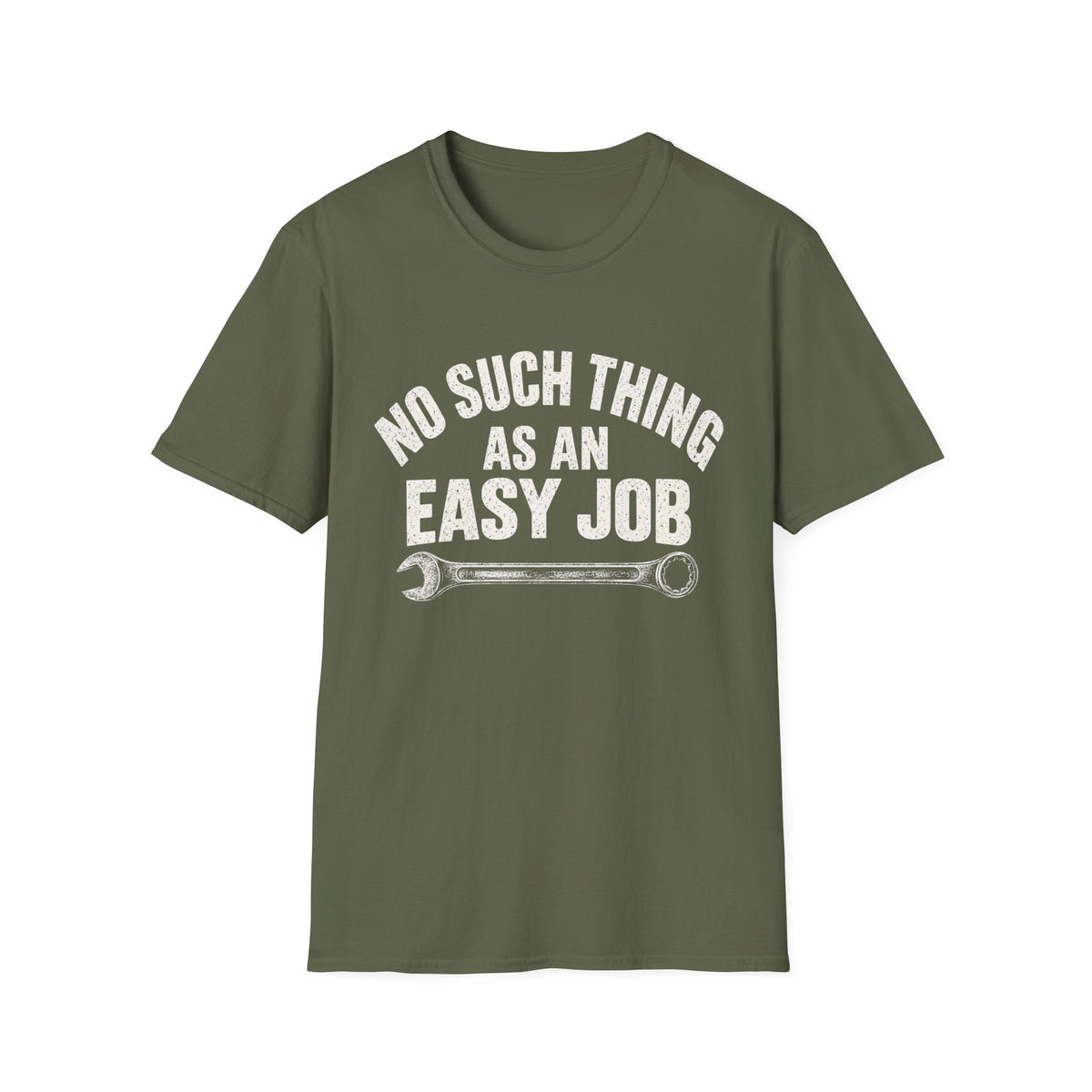 Mechanic T-Shirt — "No Such Thing As An Easy Job" Wrench Tee
