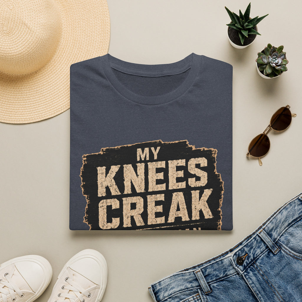 My Knees Creak Louder Than The Scaffolding Does T-Shirt — Funny Handyman Construction Tee