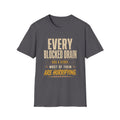 Plumber T-Shirt — "Every Blocked Drain Has a Story" Funny Plumbing Tee