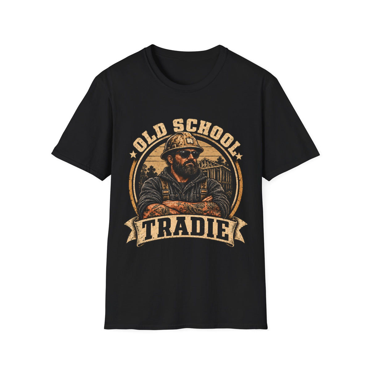 Old School Tradie T-Shirt — Vintage Tradesman Workwear Tee